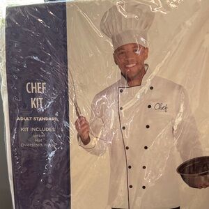 Classic White Chef Kit with Hat